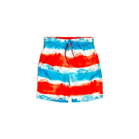 Appaman Firecracker Stripe Mid Length Swim Trunks