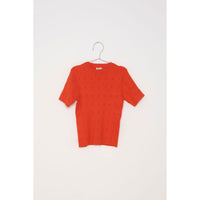 Fish and Kids knitwear Fish and Kids Red Basic Rib Top