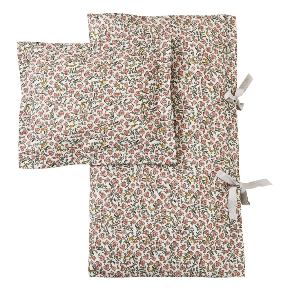 Garbo and Friends Floral Vine Baby Bed Set
