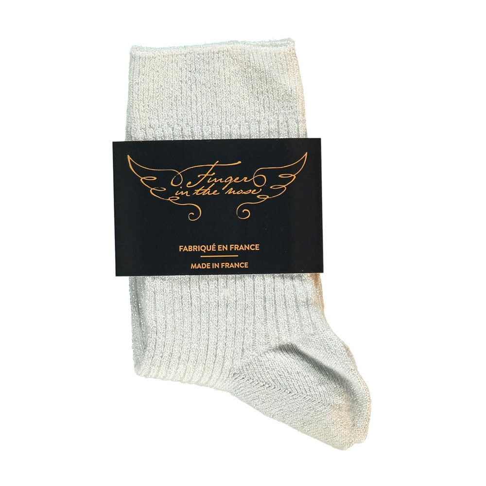Finger in the Nose Silver Socks
