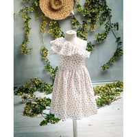 Cosmosophie Ecru Bouquet Flowers Frida Dress