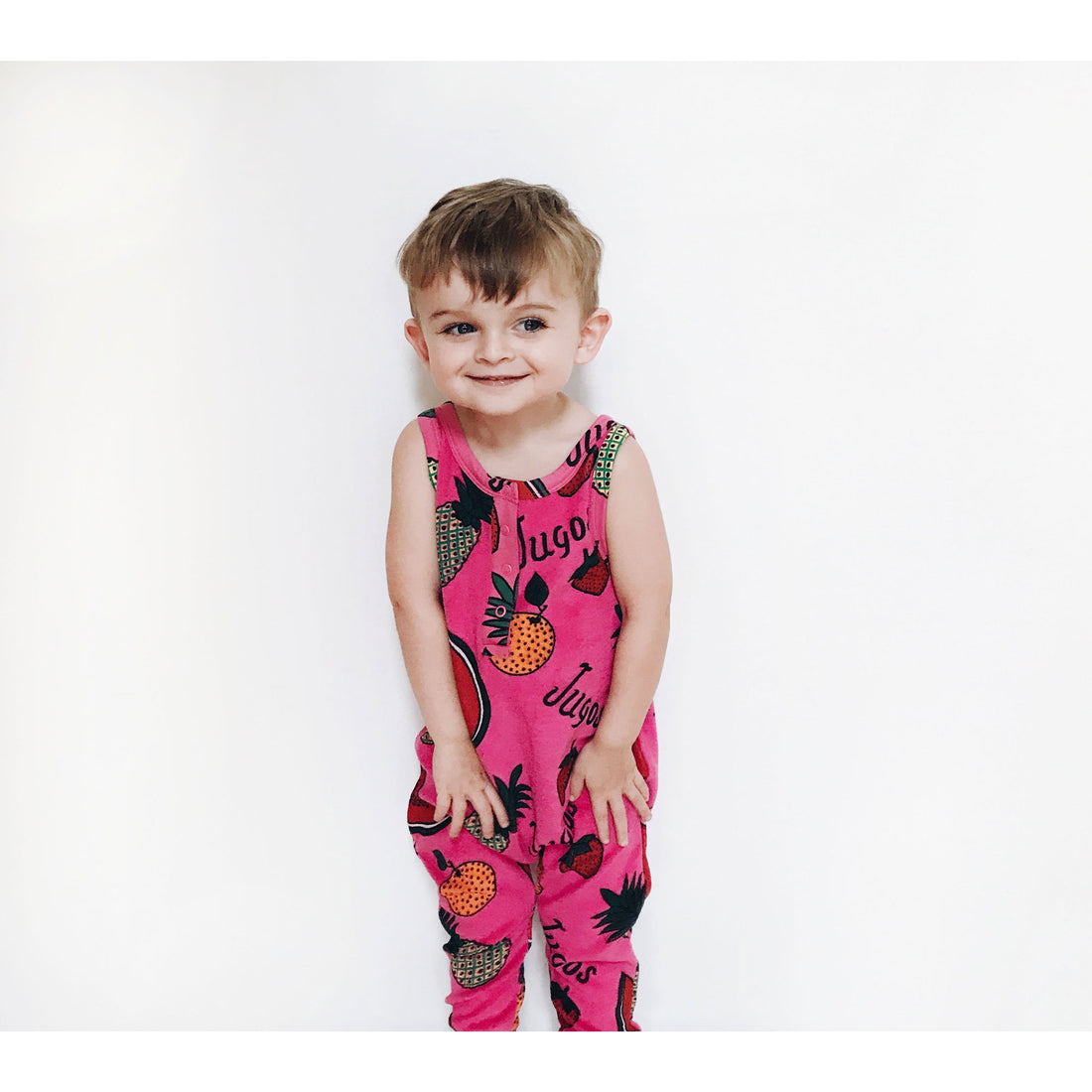 Hugo Loves Tiki Fruit Long Leg Terry Romper