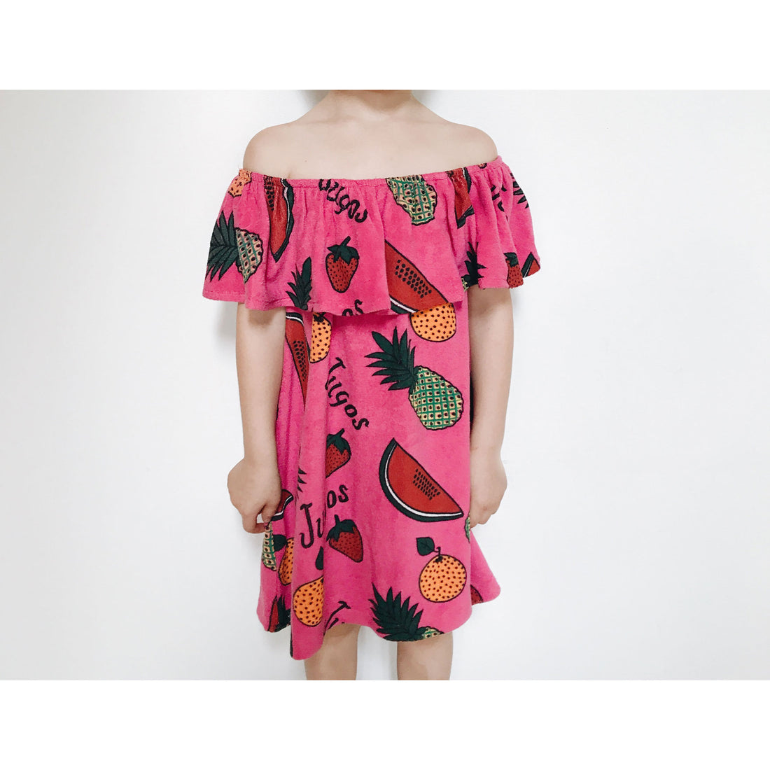 Hugo Loves Tiki Fruit Terry Ruffled Dress