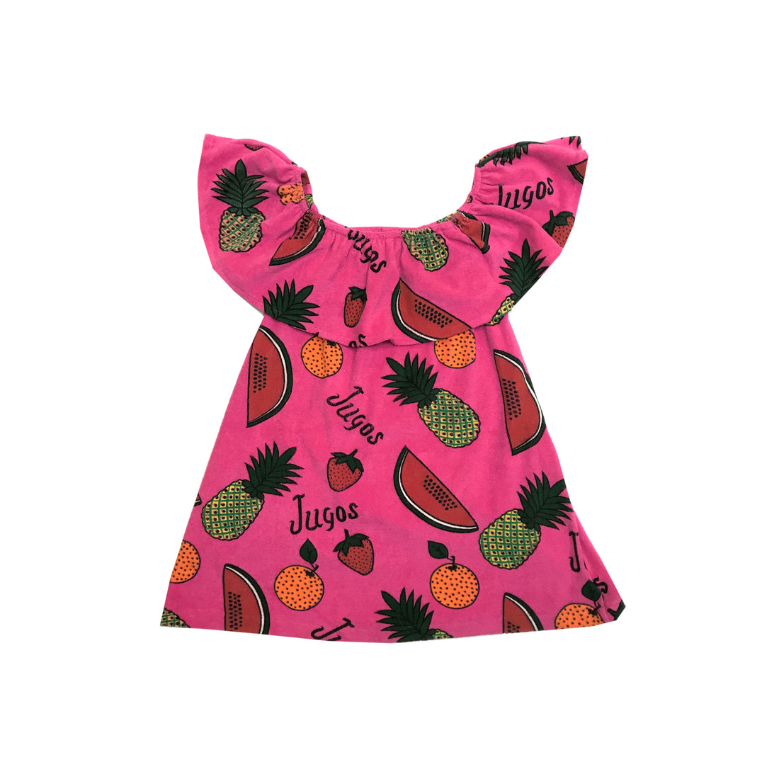 Hugo Loves Tiki Fruit Terry Ruffled Dress