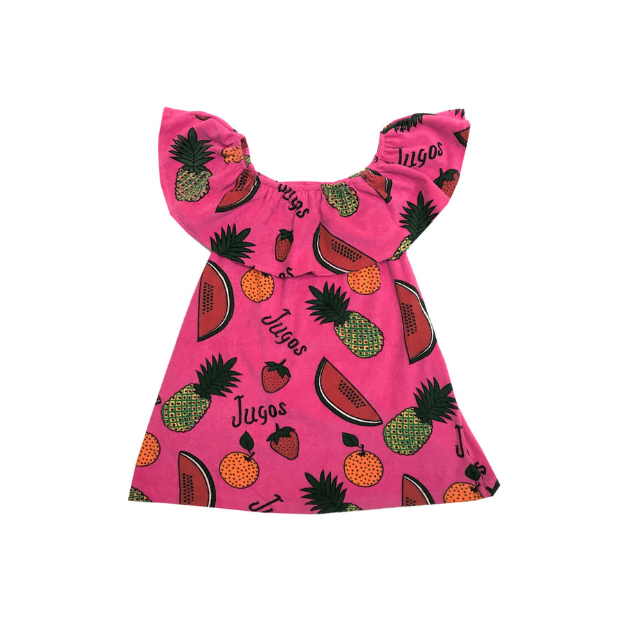 Hugo Loves Tiki Fruit Terry Ruffled Dress