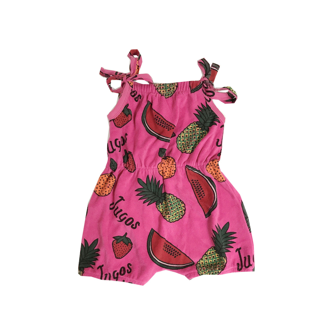 Hugo Loves Tiki Fruit Terry Shoulder Tie Romper