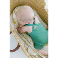 Fin and Vince Schoolhouse Green Double Strap Romper