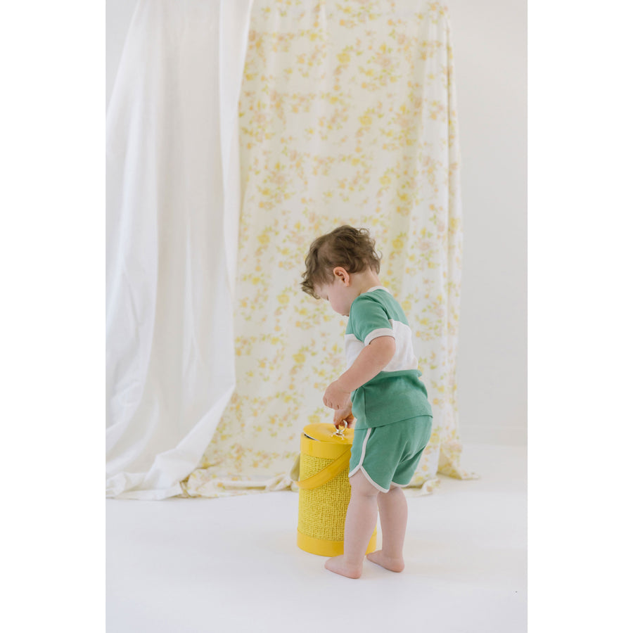 Fin and Vince School House Green Track Shorts