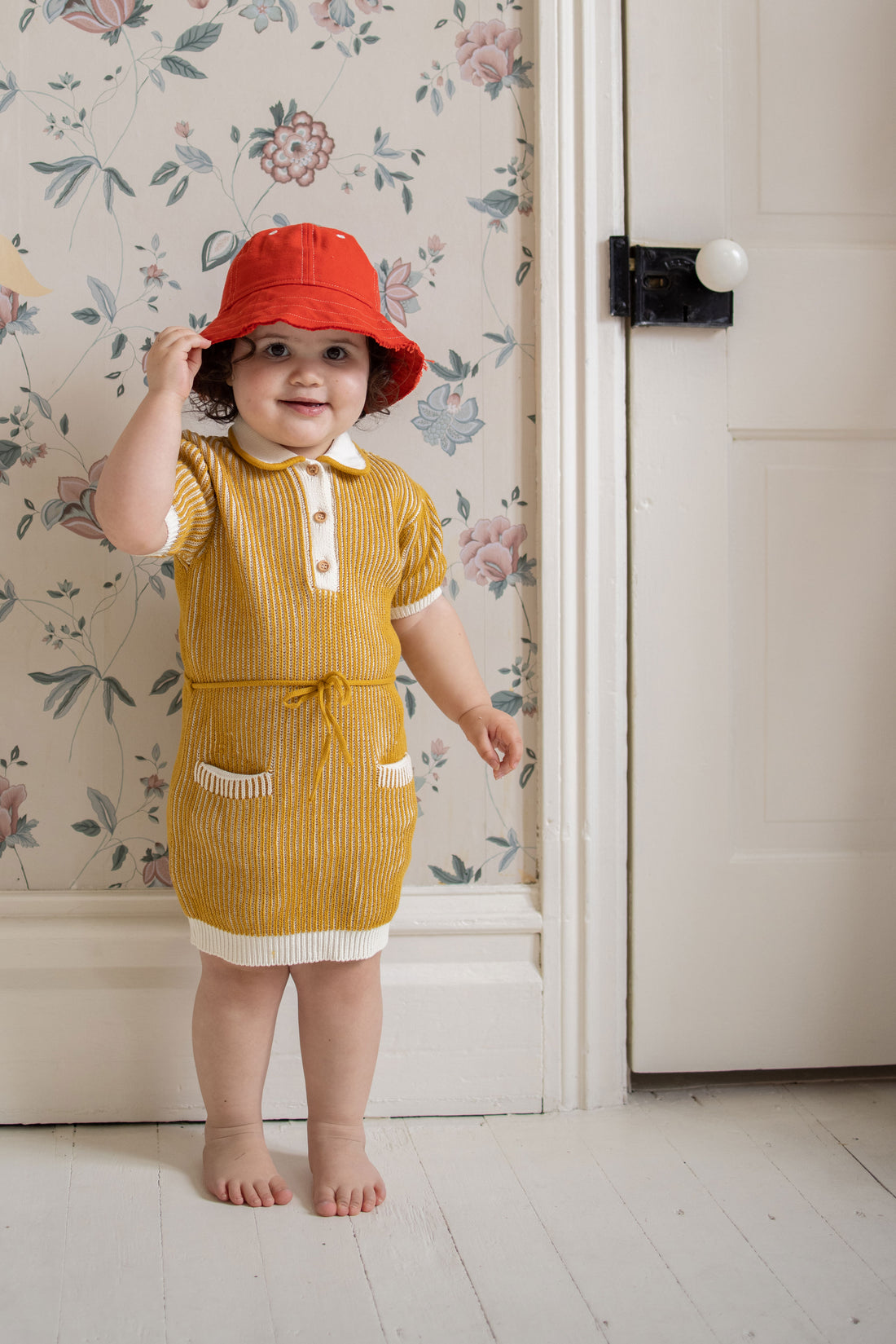 Fin and Vince Goldenrod Retro Dress