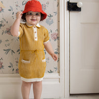 Fin and Vince Goldenrod Retro Dress