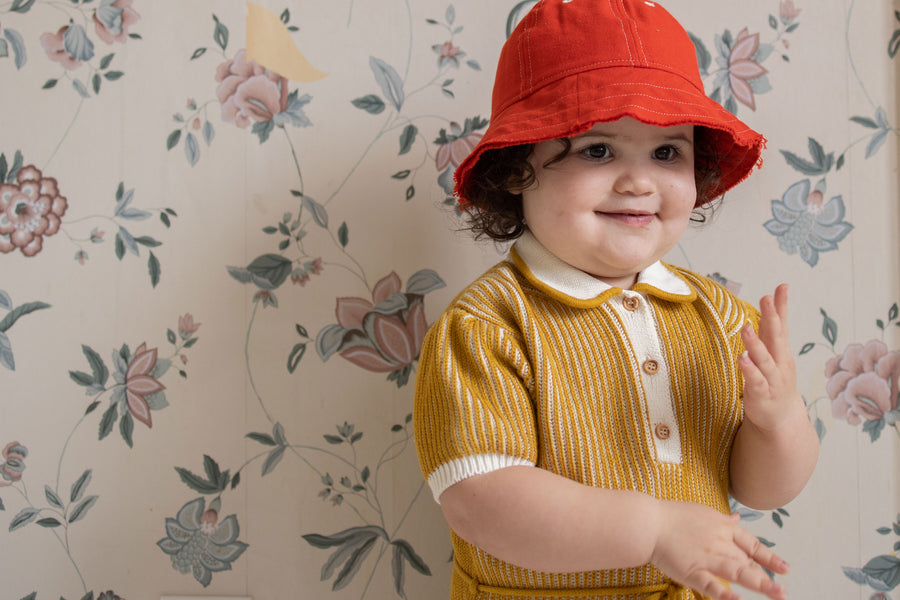 Fin and Vince Goldenrod Retro Dress