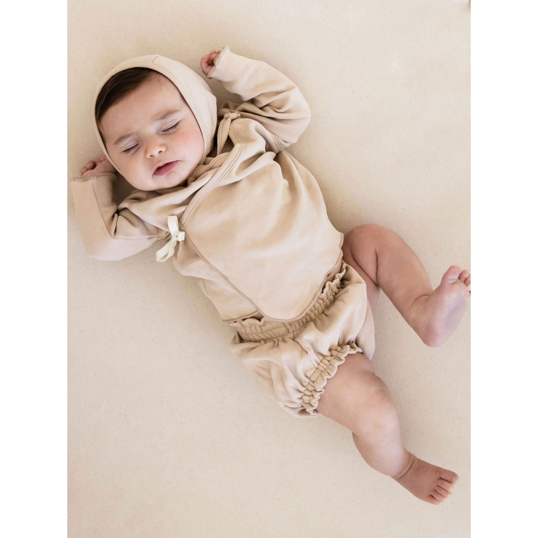 Quincy Mae Rose Organic Brushed Jersey Kimono Onesie