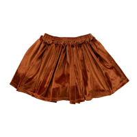 Pink Chicken Gianna Skirt - Burnt Orange Velour