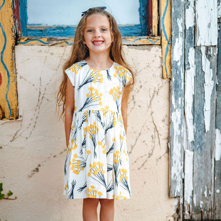 Pink Chicken Adaline Dress - Yellow Pom Pom