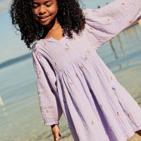 Pink Chicken Ava Bella Dress - Lavender Oranges