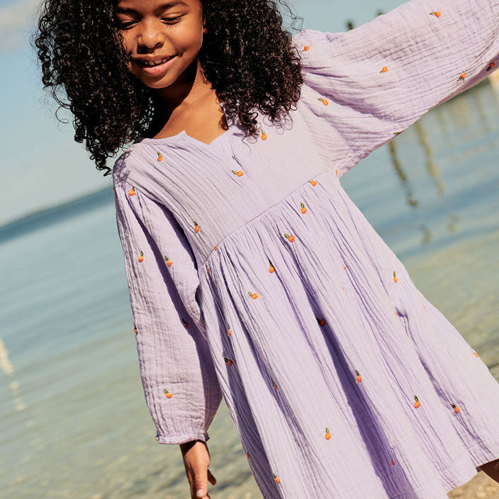 Pink Chicken Ava Bella Dress - Lavender Oranges