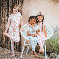 Pink Chicken Bamboo Pj Set - Strawberries