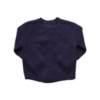Pink Chicken Blossom Cardigan - Dark Navy
