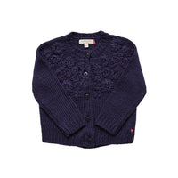 Pink Chicken Blossom Cardigan - Dark Navy