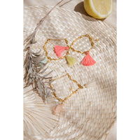 Louise Misha Fluo Pink Sara Ankle Bracelet