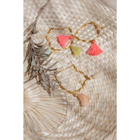 Louise Misha Fluo Pink Sara Ankle Bracelet