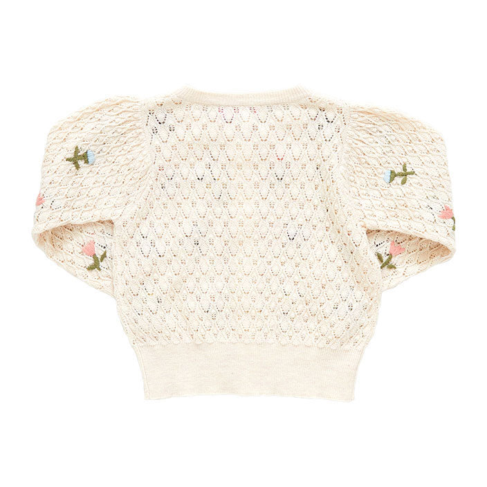 Pink Chicken Constance Sweater - Floral Embroidery