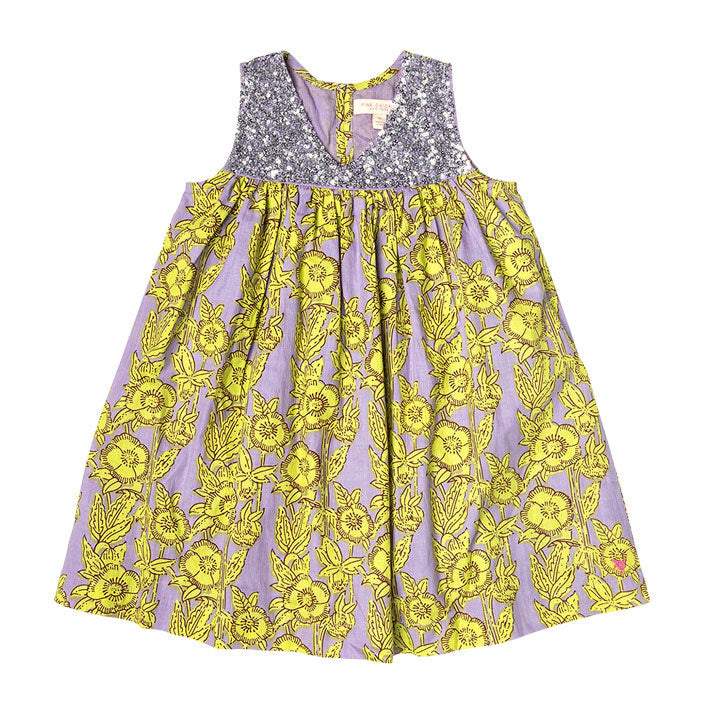 Pink Chicken Courtney Dress - Lavender Stem Floral