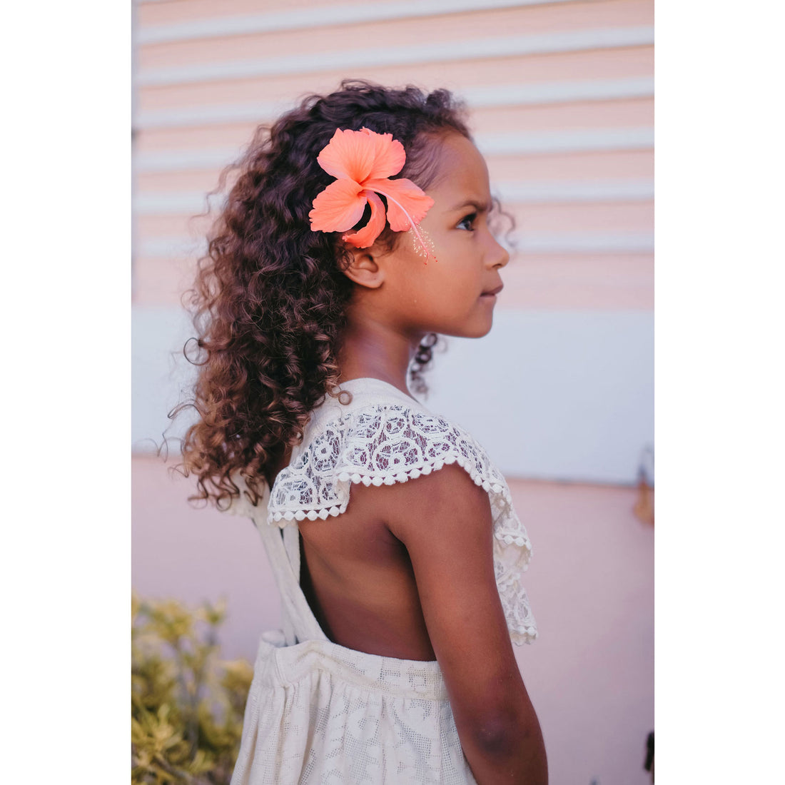 Louise Misha Cream Baroque Lace Cosala Dress
