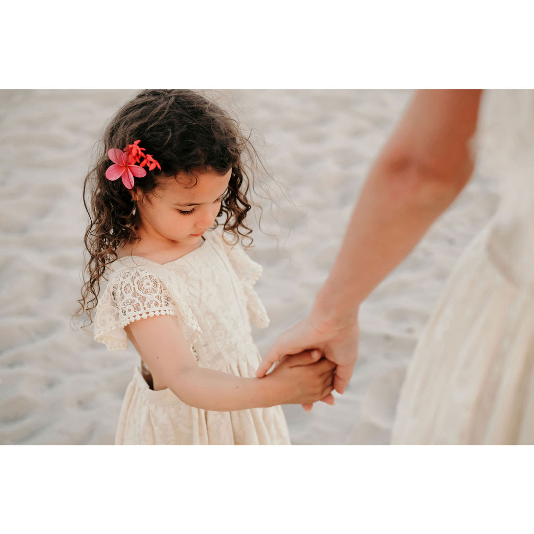 Louise Misha Cream Baroque Lace Cosala Dress