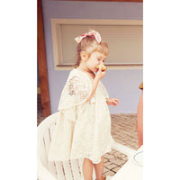 Louise Misha Cream Baroque Lace Teresa Dress