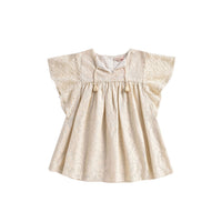 Louise Misha Cream Baroque Lace Teresa Dress