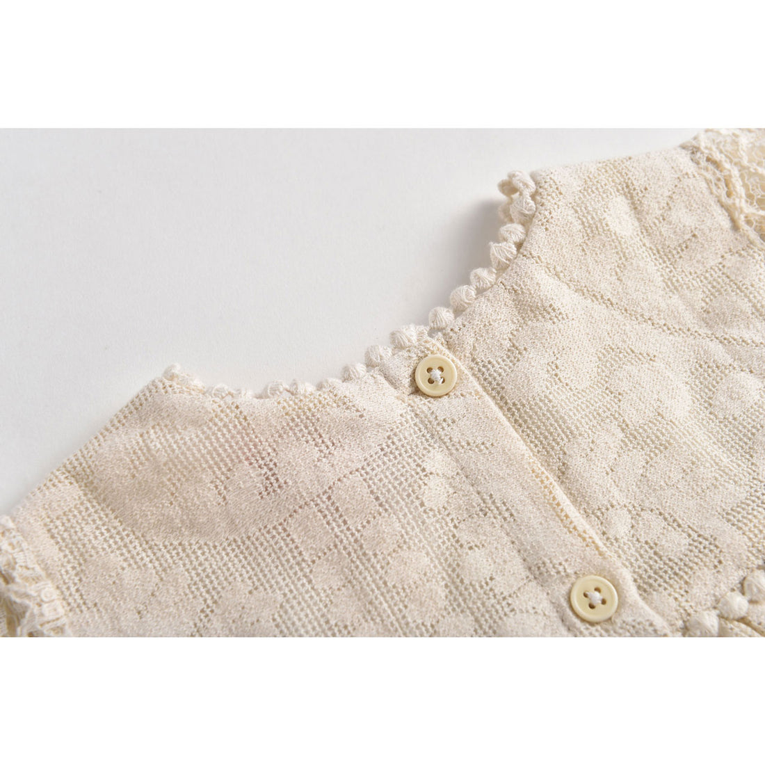 Louise Misha Cream Baroque Lace Teresa Dress