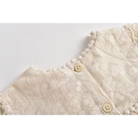 Louise Misha Cream Baroque Lace Teresa Dress
