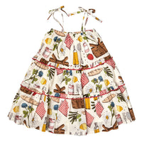 Pink Chicken Garden Dress - Parisian Picnic