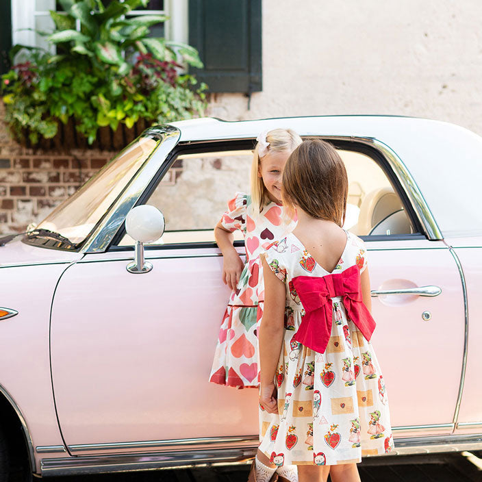 Pink Chicken Gracie Dress - Vintage Valentines