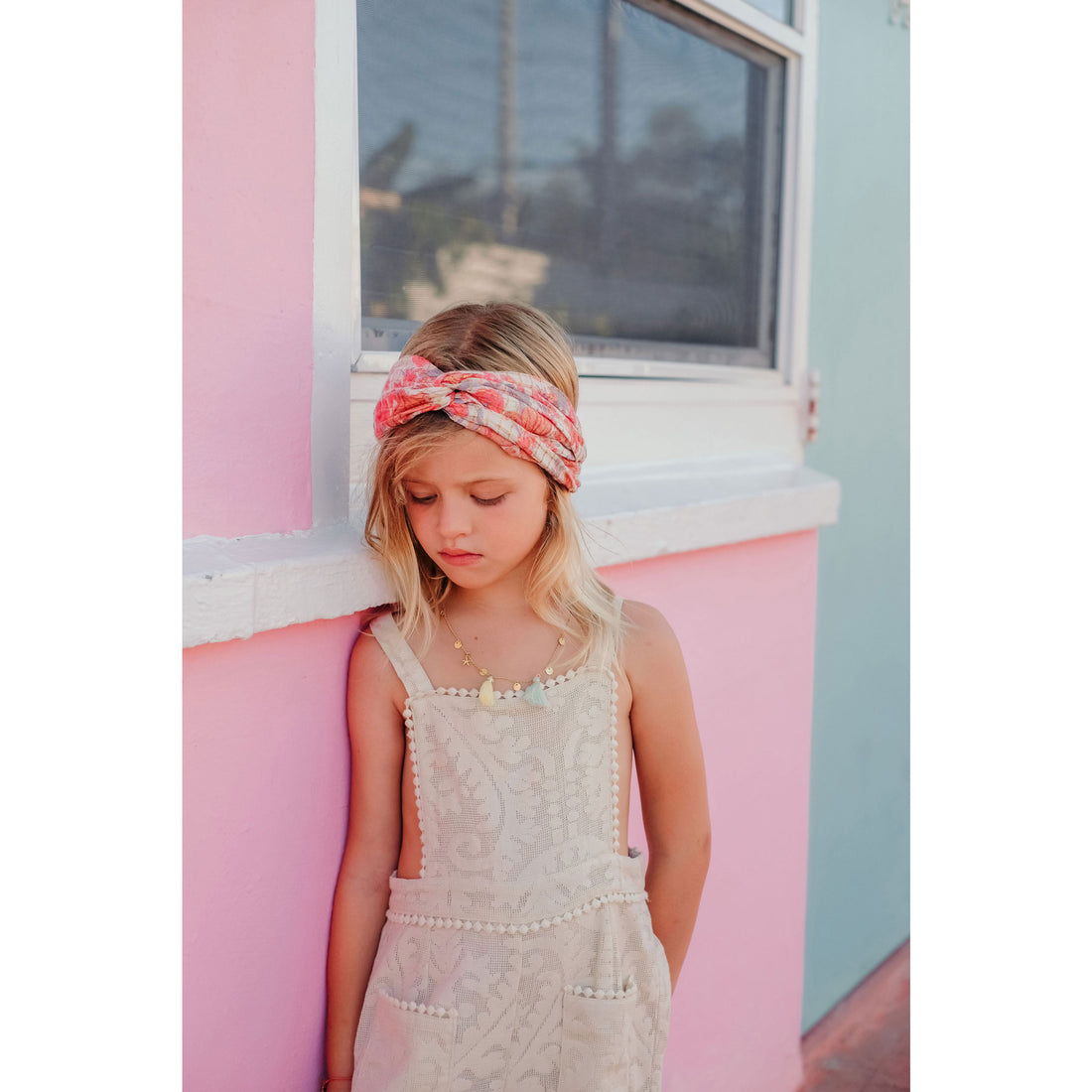 Louise Misha Pink Flowers Yuriria Headband