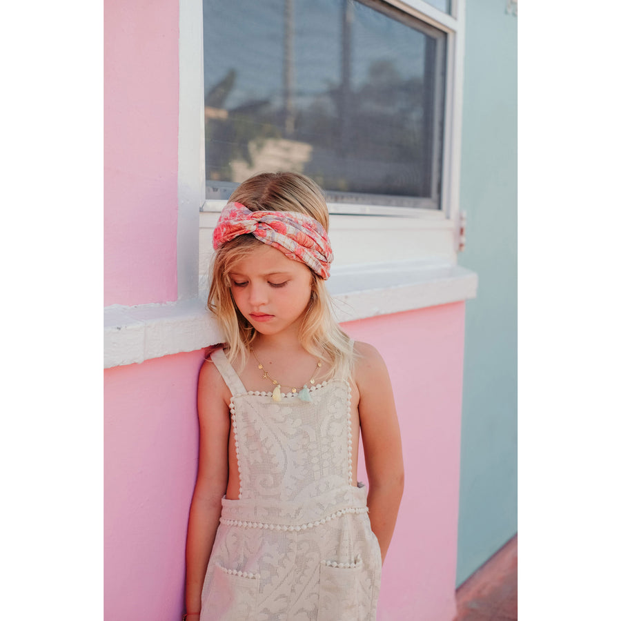 Louise Misha Pink Flowers Yuriria Headband