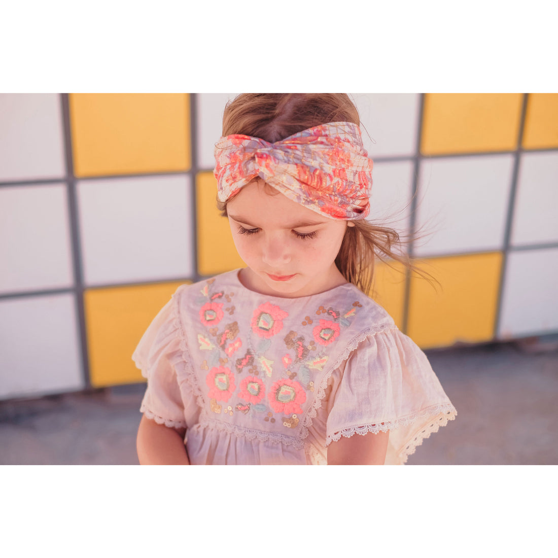 Louise Misha Pink Flowers Yuriria Headband