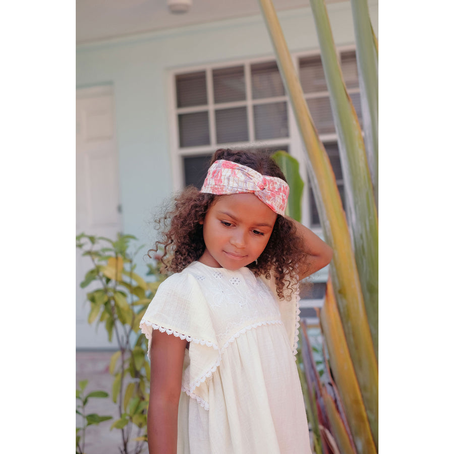 Louise Misha Pink Flowers Yuriria Headband