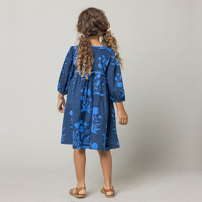 Pink Chicken Jade Dress - Navy Botanical