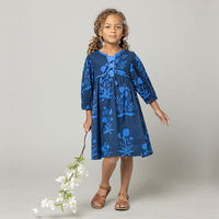 Pink Chicken Jade Dress - Navy Botanical