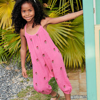 Pink Chicken Kelby Jumper - Hot Pink Flowers