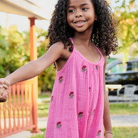 Pink Chicken Kelby Jumper - Hot Pink Flowers