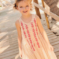 Pink Chicken Laura Dress - Pink Tattersall