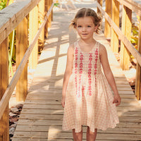 Pink Chicken Laura Dress - Pink Tattersall