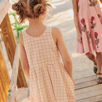 Pink Chicken Laura Dress - Pink Tattersall