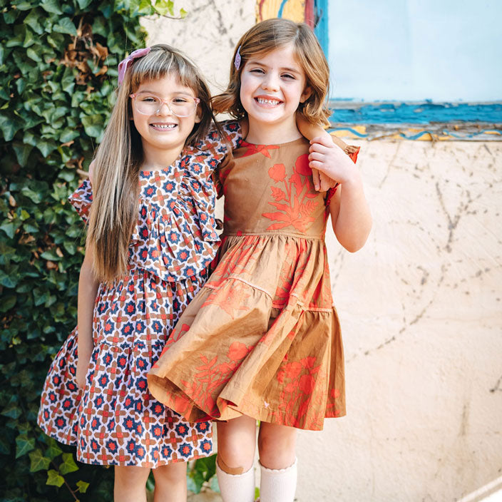 Pink Chicken Raphaela Dress - Terracotta Tile
