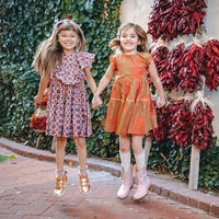 Pink Chicken Raphaela Dress - Terracotta Tile