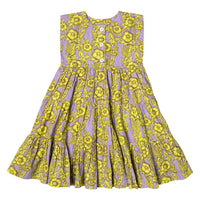 Pink Chicken Rue Dress - Lavender Stem Floral