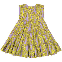 Pink Chicken Rue Dress - Lavender Stem Floral